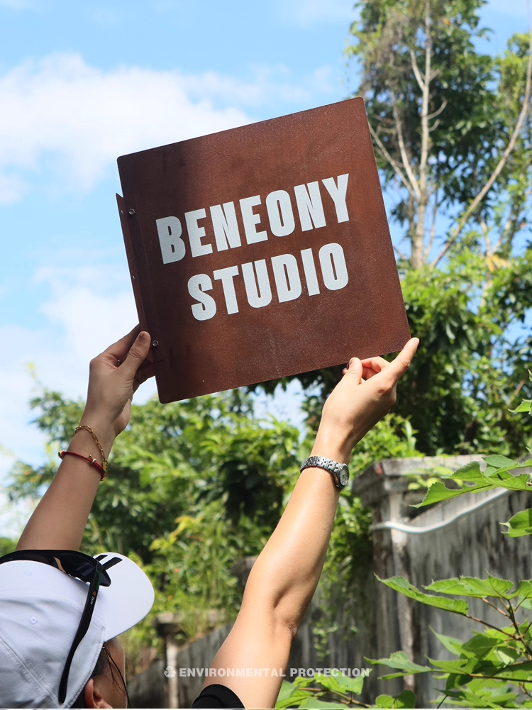 Custom Distressed Vintage Iron Plaque