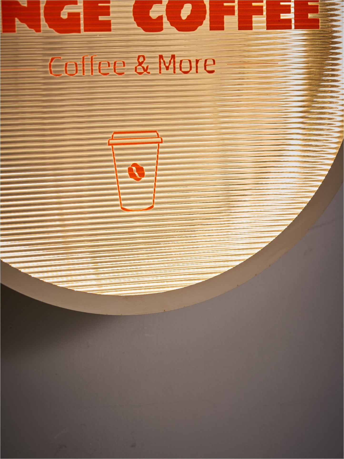 Round Fluted Acrylic Light Box