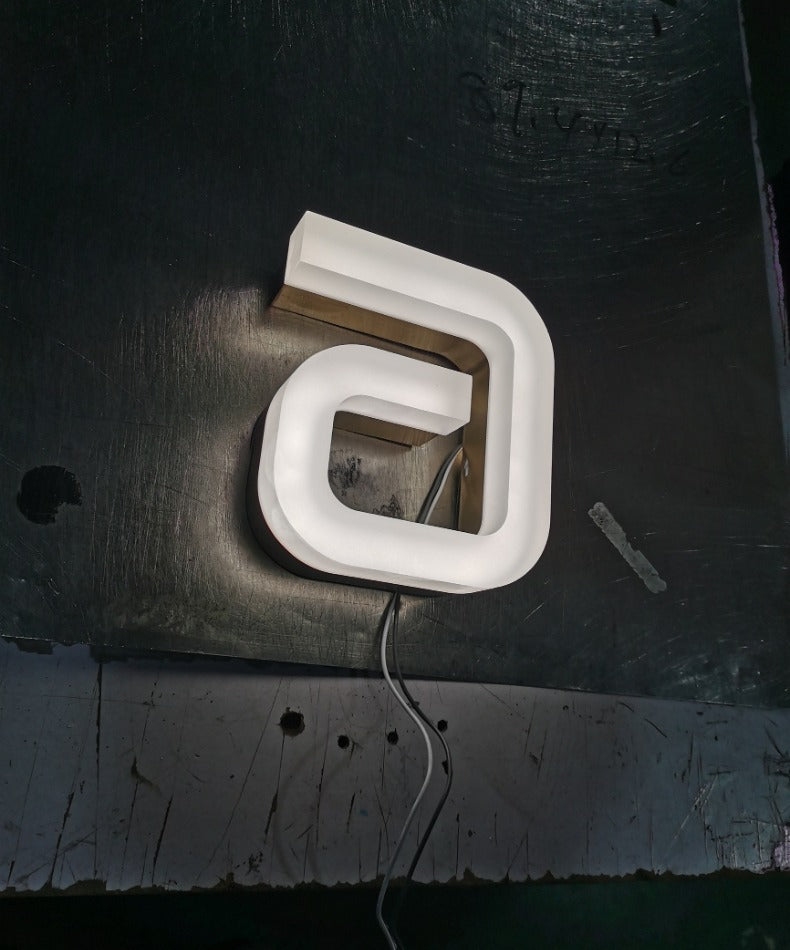 Custom 3D Letters | Acrylic & Stainless Steel – Sandblasted Matte Style