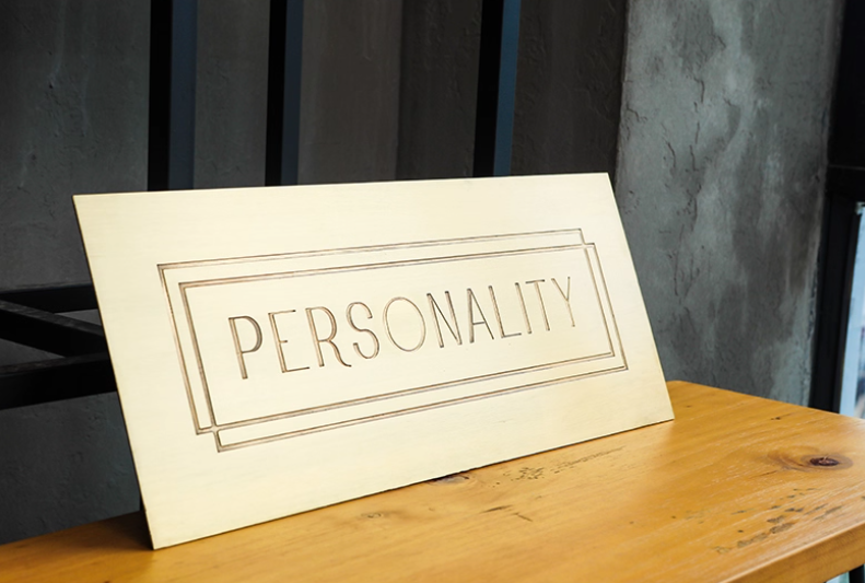 Minimalist Etched Brass Plaque for Personal or Business Identity