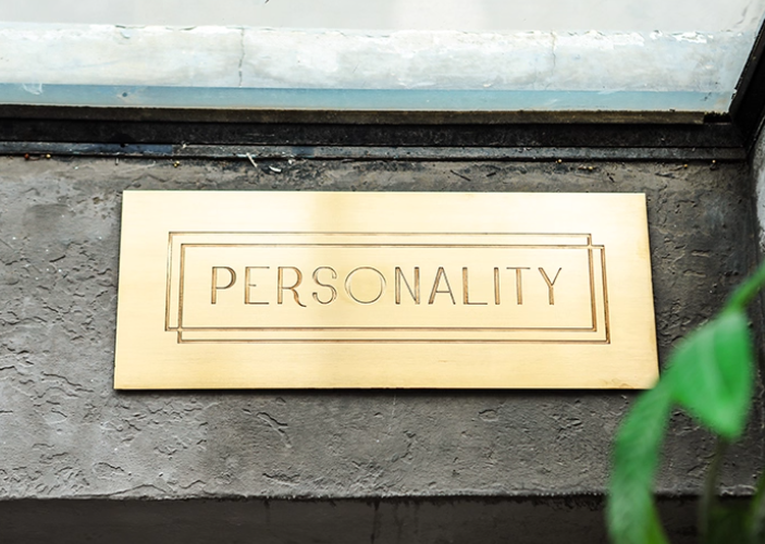 Minimalist Etched Brass Plaque for Personal or Business Identity