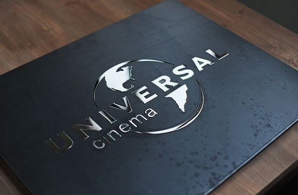 Industrial Custom Iron Sign – Cutout Metal Logo for Café, Hotel & Studio