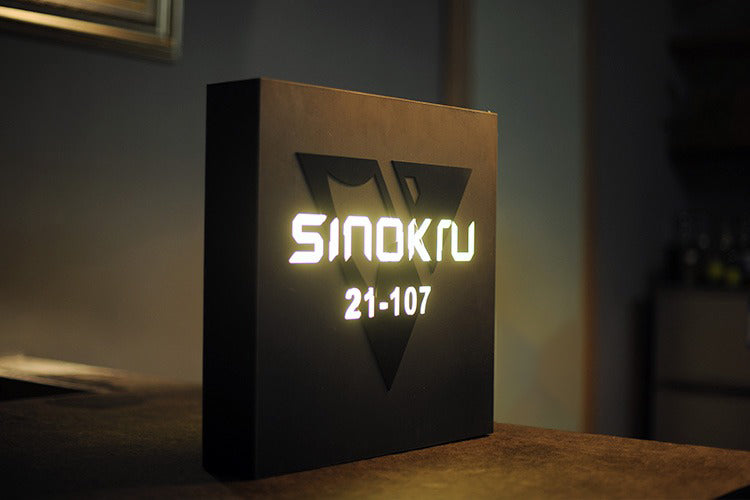 Street Signage | Weatherproof Metal — Urban Minimalist Illuminated Sign