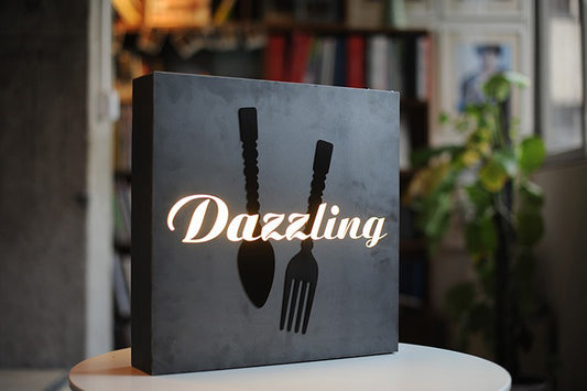 Industrial Style Iron Light Box