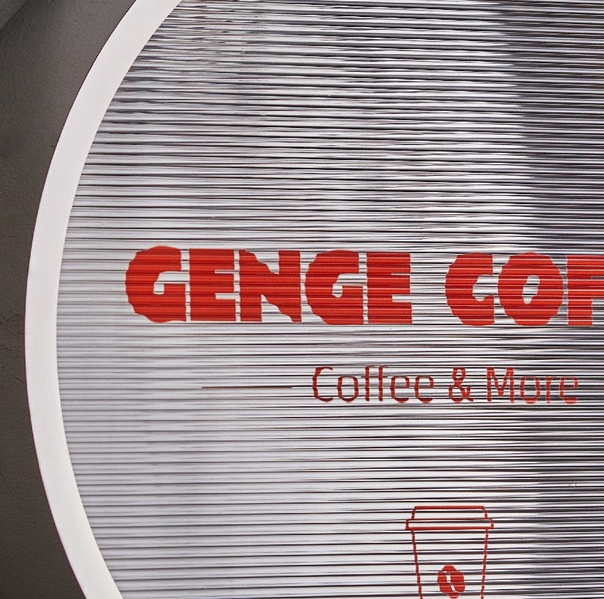 Storefront Branding Panel | Ripple Acrylic – Soft LED Illumination