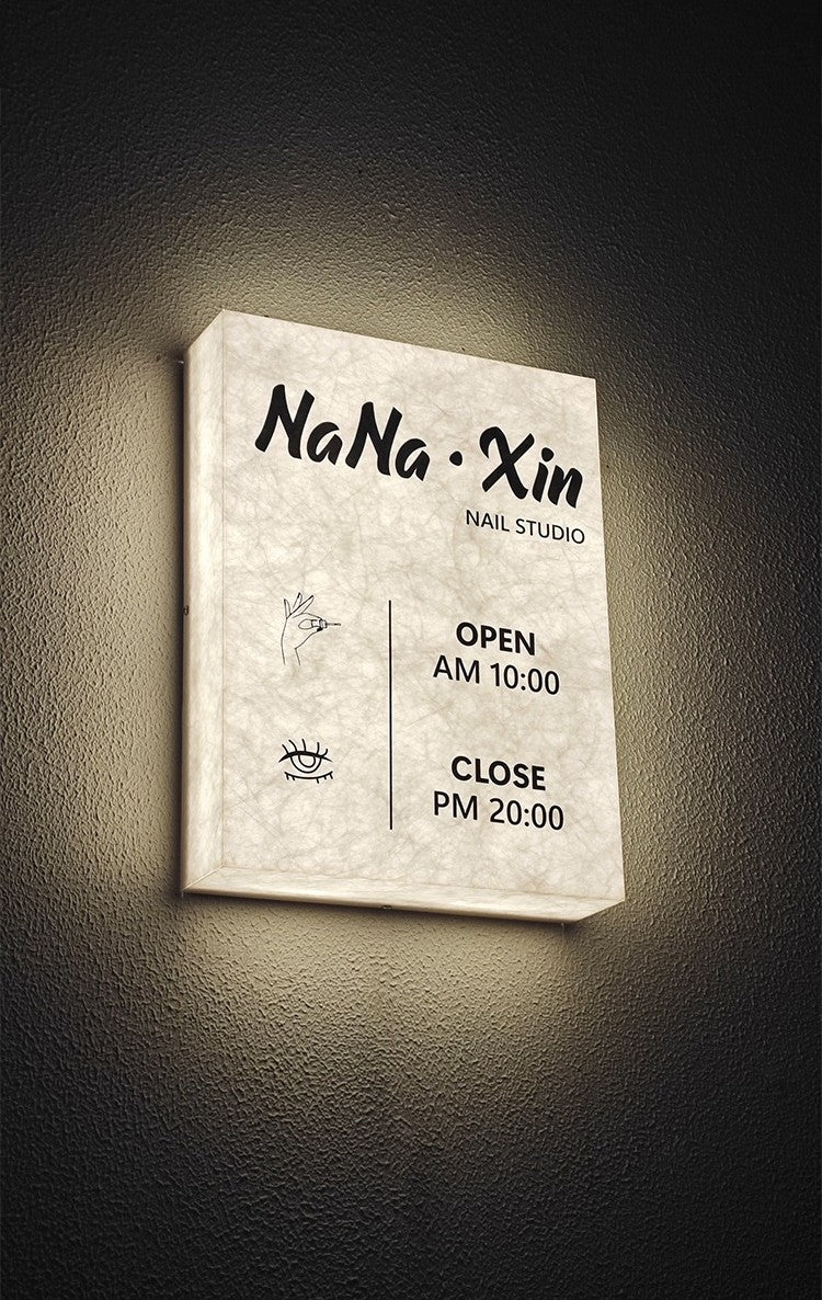 Luxury Branding Sign | Acrylic Frame – Dupont Paper with Backlit Effect