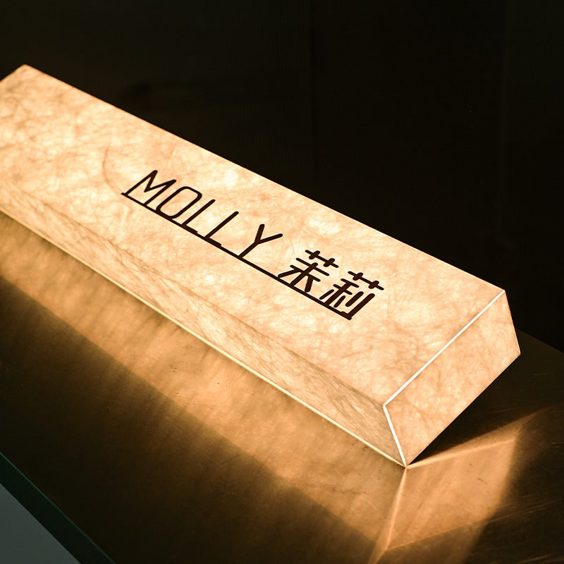 Luxury Branding Sign | Acrylic Frame – Dupont Paper with Backlit Effect