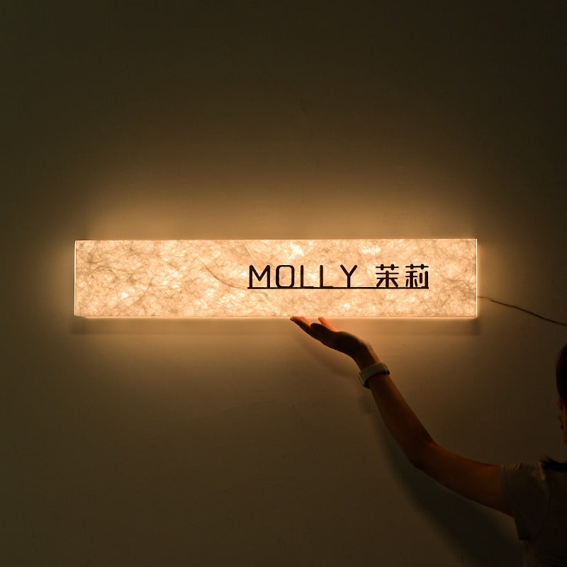 Luxury Branding Sign | Acrylic Frame – Dupont Paper with Backlit Effect