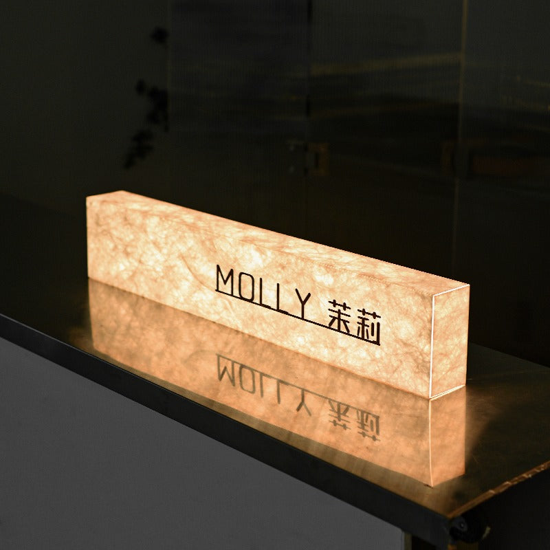 Luxury Branding Sign | Acrylic Frame – Dupont Paper with Backlit Effect