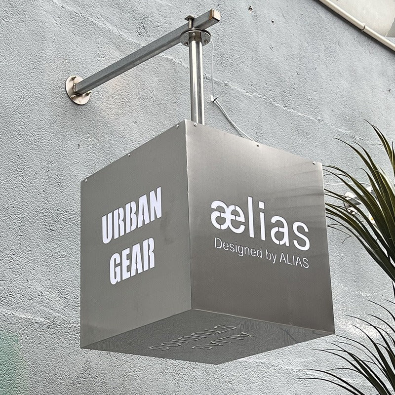 Outdoor Signage | 304 Stainless — Modern Architectural Light Box