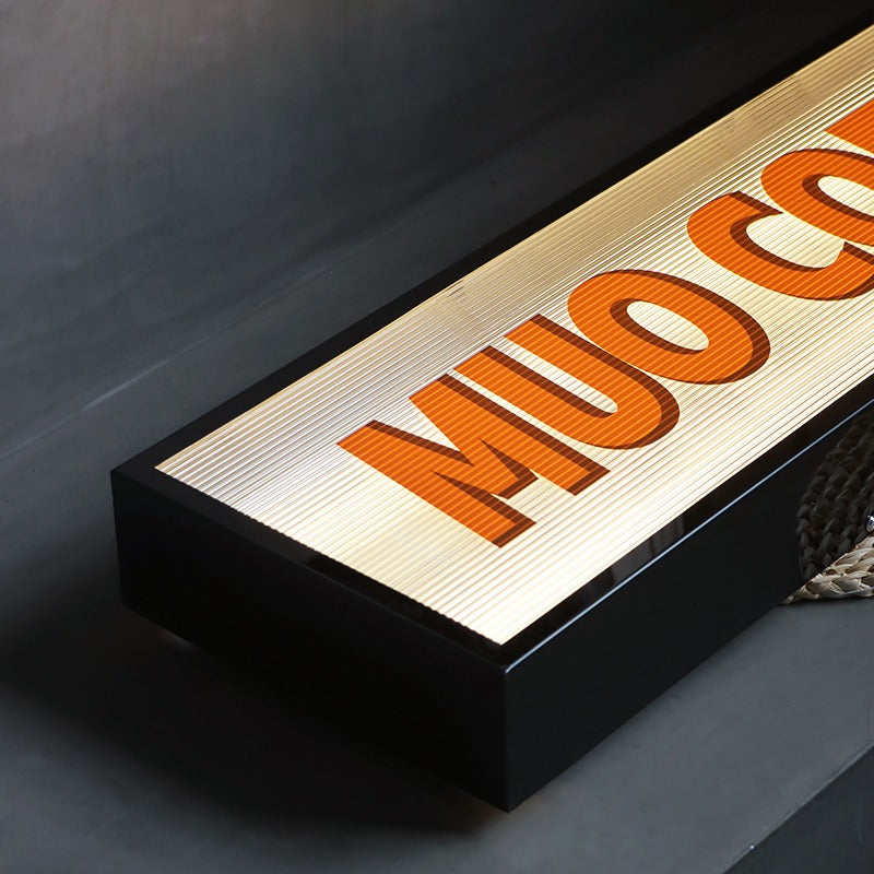 Storefront Lightbox | Wave Pattern Acrylic – LED Backlighting Contemporary Look