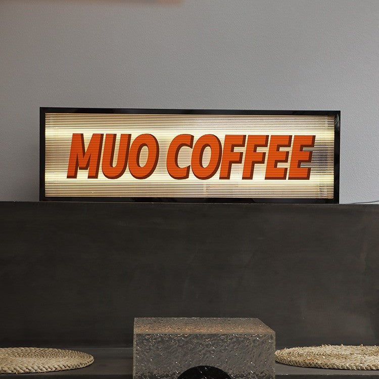 Storefront Lightbox | Wave Pattern Acrylic – LED Backlighting Contemporary Look