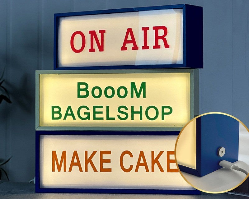 Creative Signbox | Acrylic Panel – LED Backlit Playful Modern Style