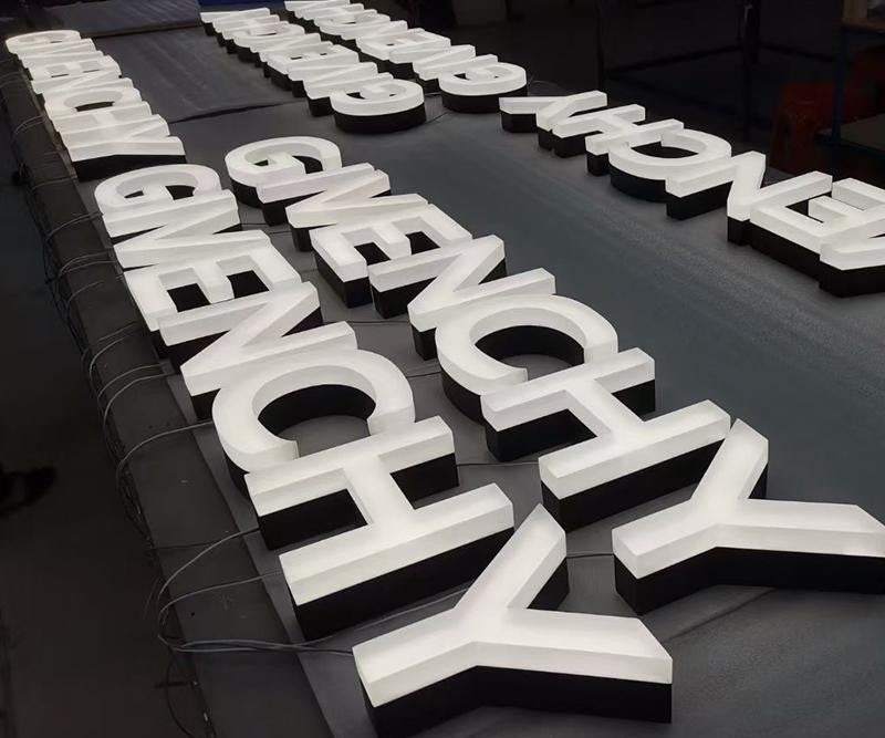 Custom 3D Letters | Acrylic & Stainless Steel – Sandblasted Matte Style