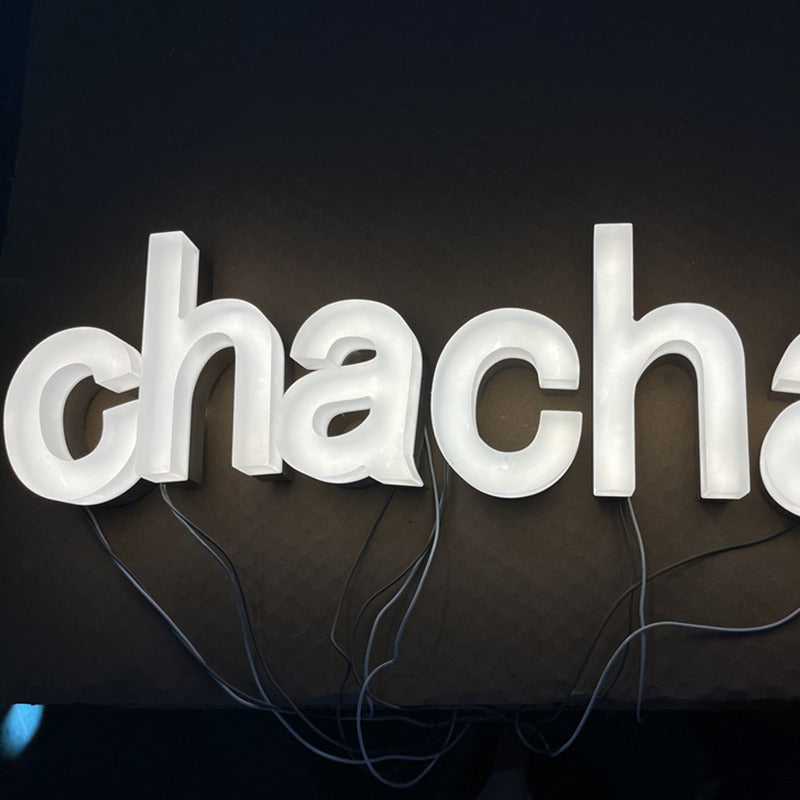 Custom 3D Letters | Acrylic & Stainless Steel – Sandblasted Matte Style