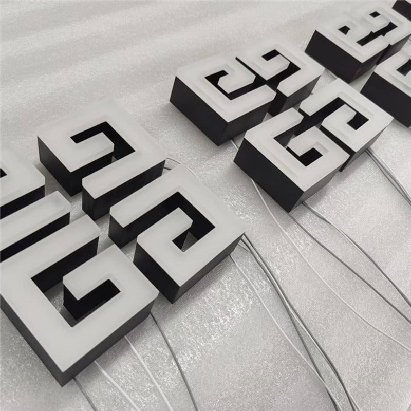 Custom 3D Letters | Acrylic & Stainless Steel – Sandblasted Matte Style
