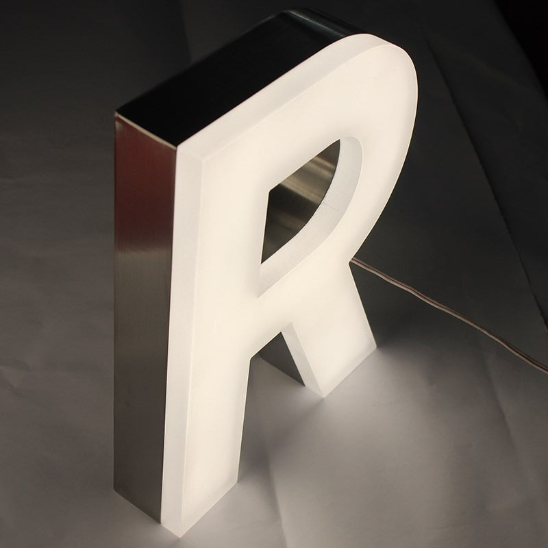 Custom 3D Letters | Acrylic & Stainless Steel – Sandblasted Matte Style