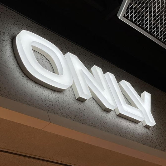 Custom 3D Letters | Acrylic & Stainless Steel – Sandblasted Matte Style