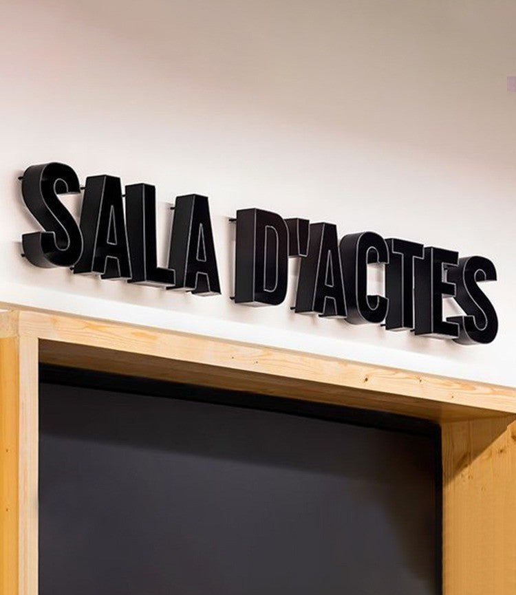 Indoor Signage | Stainless Steel – Titanium Brushed Finish