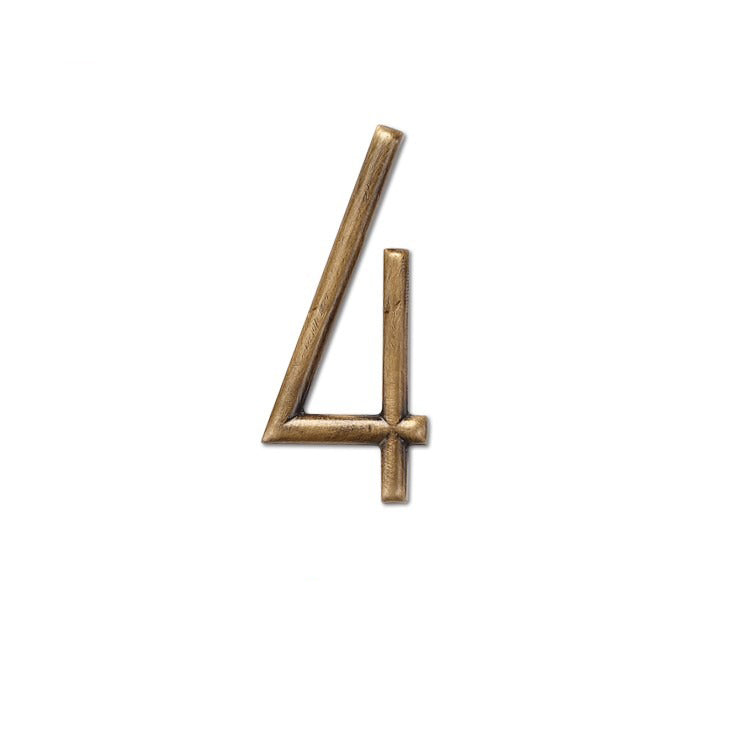 Custom Brass Numbers | Indoor & Outdoor – Elegant Finish