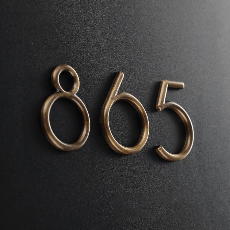 Custom Brass Numbers | Indoor & Outdoor – Elegant Finish