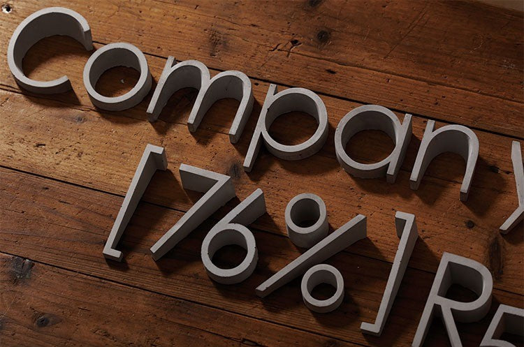 Frosted Stone Signage｜Plexiglass - Industrial Chic