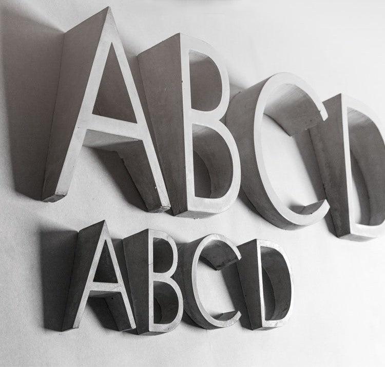 Frosted Stone Signage｜Plexiglass - Industrial Chic