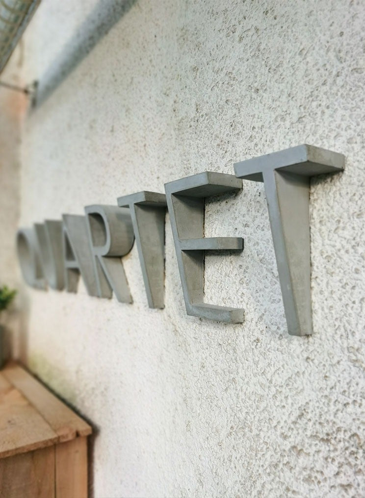 Frosted Stone Signage｜Plexiglass - Industrial Chic